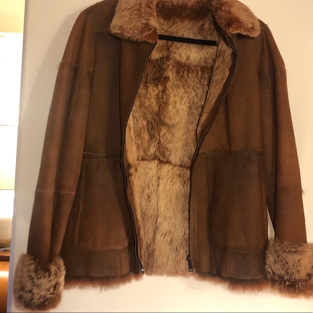 Beautiful customized rabbit fur jacket.